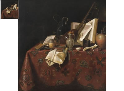 Nature morte au tapis d'Orient