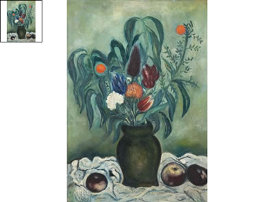 Sample artwork by Isaac Antcher (1899 - 1992), known for modernist still life painting - View similar artists and auction records
