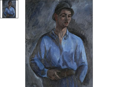 HOMME EN BLEU