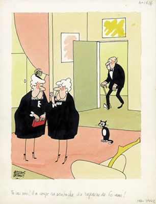 La moustache by Jacques Faizant - Auction record, sale price, and art valuation. Compare with similar artists and explore comparable artworks.