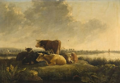 Troupeau de vaches dans un pré