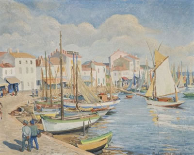 Vue d'un port méditerrannéen