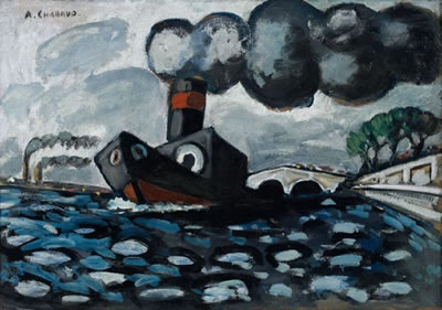 LE REMORQUEUR BLEU by Auguste Chabaud - Auction record, sale price, and art valuation. Compare with similar artists and explore comparable artworks.
