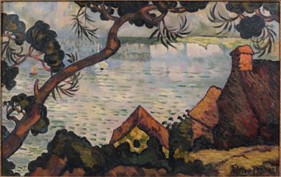 Sample artwork by Pierre Jean Baptiste Louis Dumont (1884 - 1936), known for impressionist landscape with buildings and marine painting - View similar artists and auction records