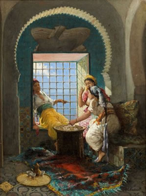 La partie de cartes au harem