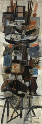 L'ATELIER, 1959 by Ferit Iscan - Auction record, sale price, and art valuation. Compare with similar artists and explore comparable artworks.