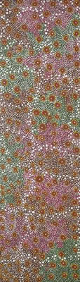 LE REVE DE L'ORANGE SAUVAGE / WATAKI DREAMING, 1998 by Polly Watson Napangardi - Auction record, sale price, and art valuation. Compare with similar artists and explore comparable artworks.