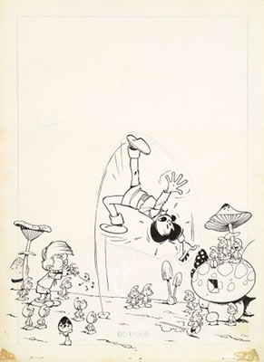 JOHAN ET PIRLOUIT LA FLûTE À SIX SCHTROUMPFS