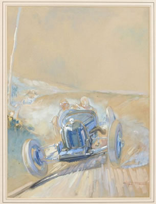 Automobile en Course