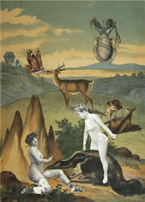 Paysage avec deux femmes nues