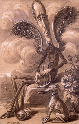 Portrait-charge de Lamartine by Étienne Carjat - Auction record, sale price, and art valuation. Compare with similar artists and explore comparable artworks.