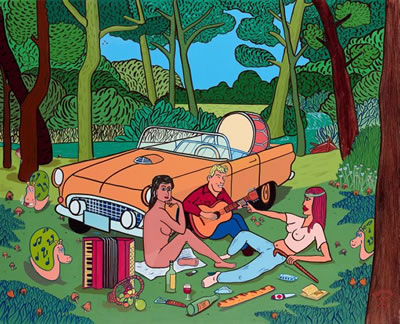 Sample artwork by Francky Boy (Born 1954), known for painting, installation - View similar artists and auction records