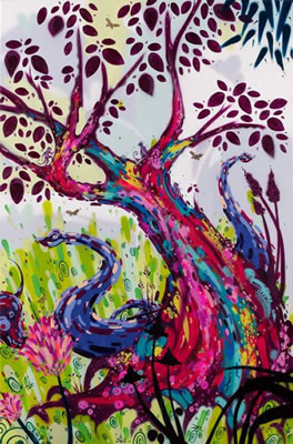 Sample artwork by Milo Tchais (Born 1981), known for street art painting - View similar artists and auction records
