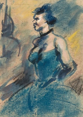 FEMME ASSISE, 1906 - NU ASSIS - FEMME A LA ROBE BLEUE by Léon Bonhomme - Auction record, sale price, and art valuation. Compare with similar artists and explore comparable artworks.