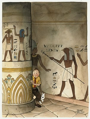 HOMMAGE À HERGÉ by Jacques Terpant - Auction record, sale price, and art valuation. Compare with similar artists and explore comparable artworks.