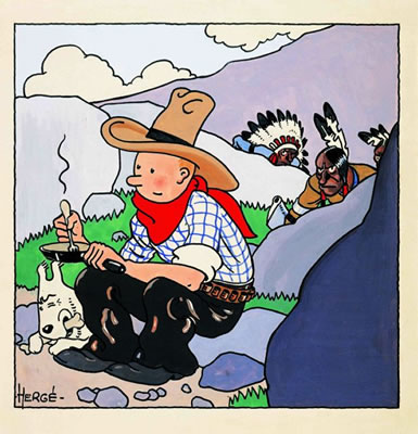 LES AVENTURES DE TINTIN ET MILOU TINTIN EN AMÉRIQUE