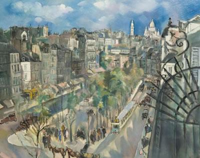 BOULEVARD DES BATIGNOLLES, VUE DE L'ATELIER, 1925