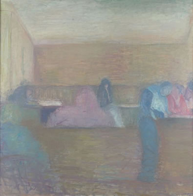 DEMI-JOUR, INTERIEUR DE CAFE