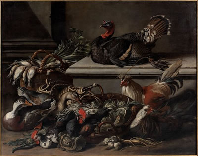 Sample artwork by Jacob Van De Kerckhoven (1637 - 1712), known for bird, poultry still life painting, nature morte - View similar artists and auction records