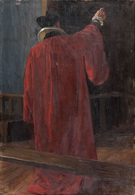 Etude pour la figure d'Anne du Bourg