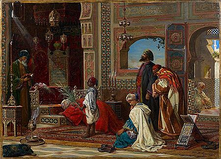 Recueillement au tombeau des ancêtres en Egypte, 1898-1899