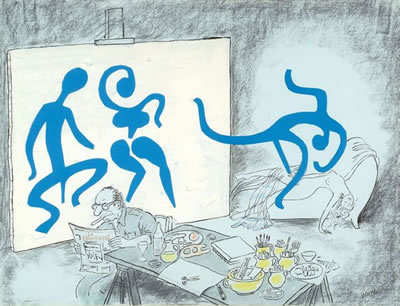 HOMMAGE À MATISSE by Georges Wolinski - Auction record, sale price, and art valuation. Compare with similar artists and explore comparable artworks.