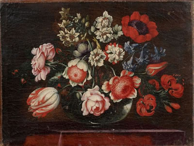 Paire de bouquets de fleurs