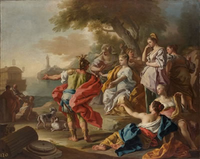 Enée quittant Didon