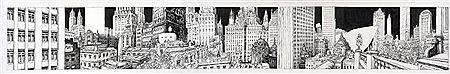 NEW YORK SUR LOIRE - PANORAMA by Nicolas De Crecy - Auction record, sale price, and art valuation. Compare with similar artists and explore comparable artworks.