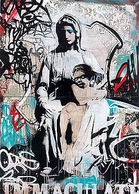 MADONNA & CHILD, 2008 by Hush - Auction record, sale price, and art valuation. Compare with similar artists and explore comparable artworks.