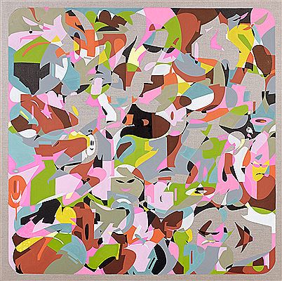 Sample artwork by Zeky (Born 1977), known for street art painting - View similar artists and auction records