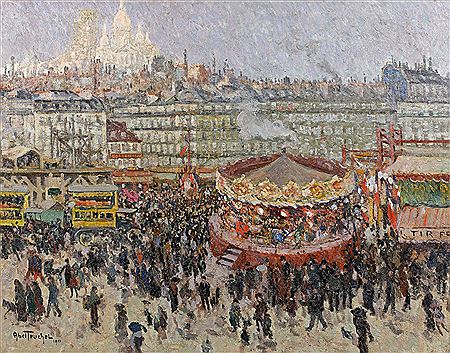 FÊTE FORAINE A MONTMARTRE - 1911