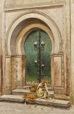 LE MARCHAND D'ORANGES by John Lewis Shonborn - Auction record, sale price, and art valuation. Compare with similar artists and explore comparable artworks.