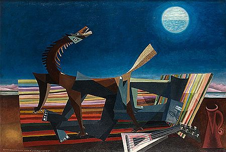 HOMMAGE AU DOUANIER ROUSSEAU, LE RÊVE DE LA BOHEMIENNE ENDORMIE, 1957