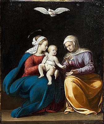 THE MADONNA AND CHILD WITH ST. ANNE by Guy Francois - Auction record, sale price, and art valuation. Compare with similar artists and explore comparable artworks.