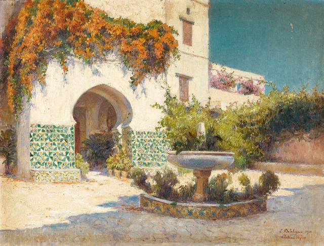 CHÂTEAU D'HYDRA by Eugène Jules Delahogue - Auction record, sale price, and art valuation. Compare with similar artists and explore comparable artworks.