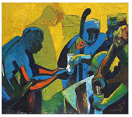 OKONKWO AT MBANTA by Emmanuel Mbanefo - Auction record, sale price, and art valuation. Compare with similar artists and explore comparable artworks.