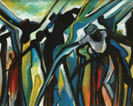 AYOLUGBE by Emmanuel Mbanefo - Auction record, sale price, and art valuation. Compare with similar artists and explore comparable artworks.