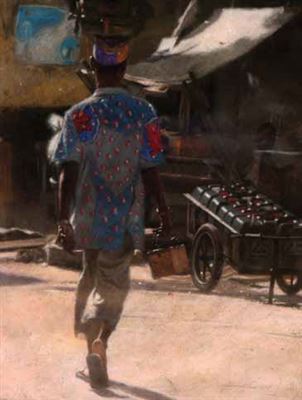 ANKARA SERIES (MUSA) by Kelani Abass - Auction record, sale price, and art valuation. Compare with similar artists and explore comparable artworks.