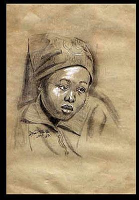 SKETCH OF A LADY by Abayomi Barber - Auction record, sale price, and art valuation. Compare with similar artists and explore comparable artworks.