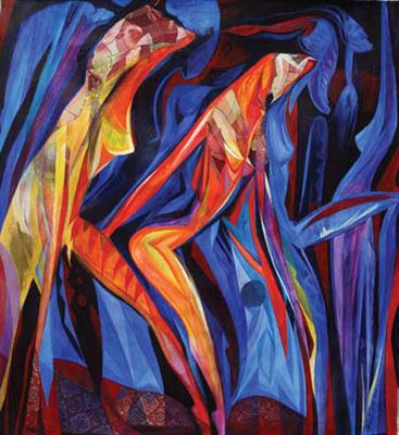 Sample artwork by Felix Osiemi (Born 1961), known for painting - View similar artists and auction records