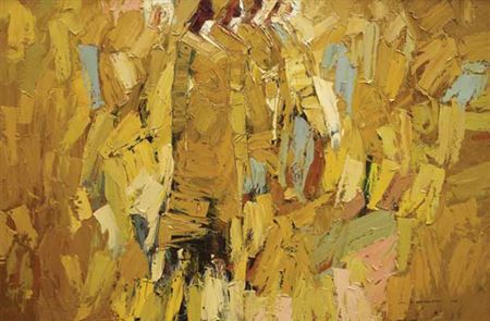 ASO (RHAPSODIES IN YELLOW) by Gbenga Orimoloye - Auction record, sale price, and art valuation. Compare with similar artists and explore comparable artworks.
