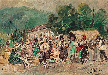 Fair Sunday by Iosif Rosenblut - Auction record, sale price, and art valuation. Compare with similar artists and explore comparable artworks.