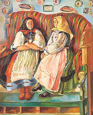 Chatting by Tia Peltz - Auction record, sale price, and art valuation. Compare with similar artists and explore comparable artworks.