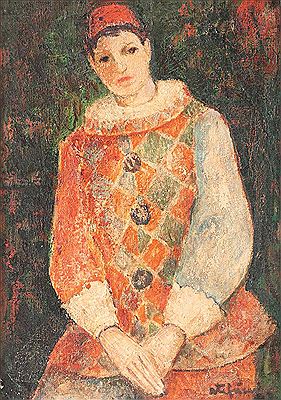 Harlequin by George Stefanescu - Auction record, sale price, and art valuation. Compare with similar artists and explore comparable artworks.