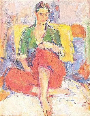 Sample artwork by Ion Musceleanu (1903 - 1997), known for painting - View similar artists and auction records