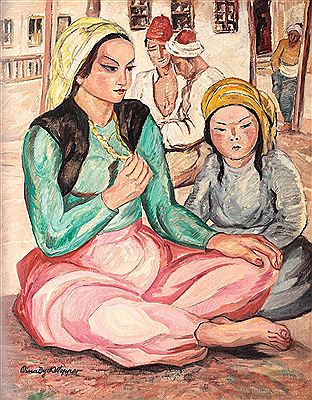 Sample artwork by Mina Wepper (1900 - 1964), known for painting - View similar artists and auction records