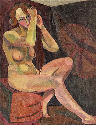 Suzana in bathroom by Merica Ramniceanu - Auction record, sale price, and art valuation. Compare with similar artists and explore comparable artworks.