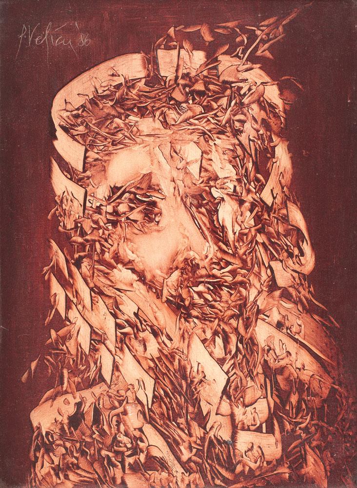 Portrait of Petre Velicu: Self-portrait