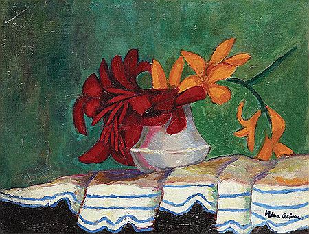 Vase with lilies